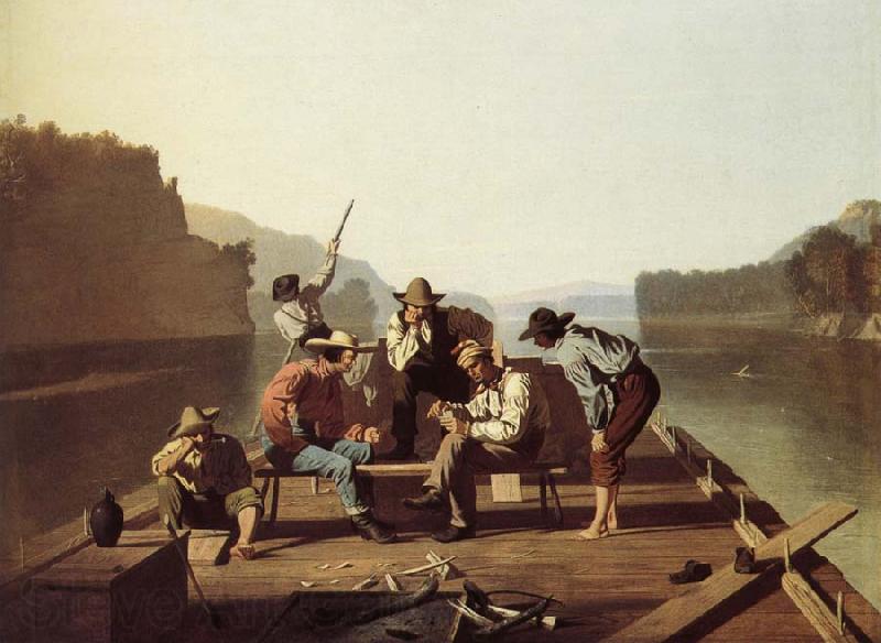 George Caleb Bingham Boater playing the Card Spain oil painting art